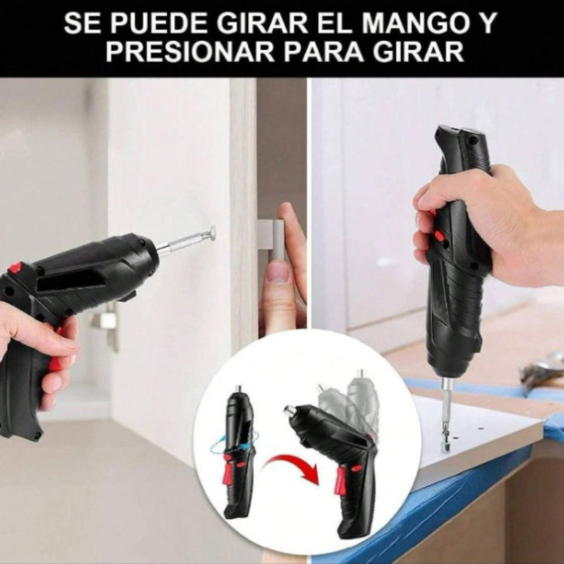 Destornillador Eléctrico PowerFix™ | Kit 47 en 1 para Bricolaje