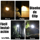 Luz LED Clip con Sensor y Carga Solar – Ilumina sin cables ni enchufes