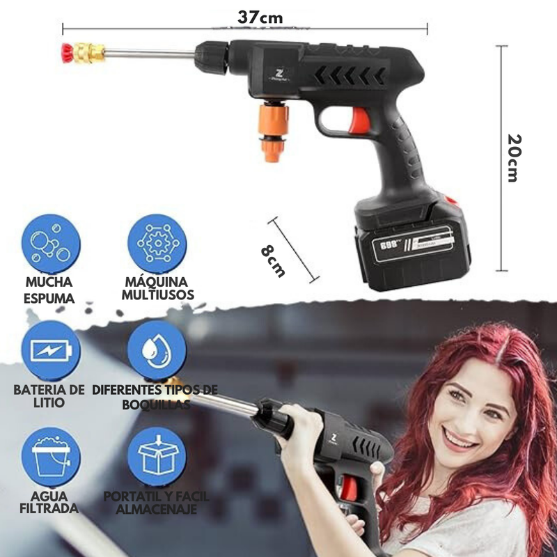 PowerClean PRO™ - Pistola de Alta Presión para Limpieza