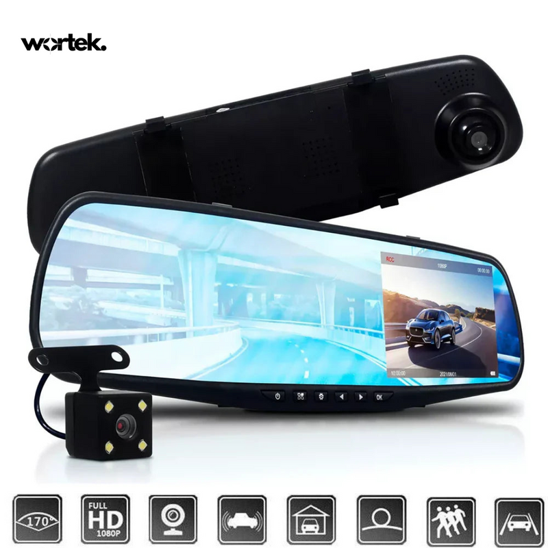 Espejo Retrovisor ClearView Full HD™ con Cámara Trasera - Visión y Seguridad Total