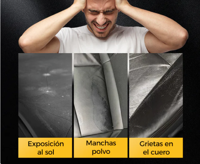 ✨ Kit Limpieza y Cuidado para Cuero - Limpia, Nutre y Protege en Profundidad Muebles, Asientos de Auto y Más 🚗💼